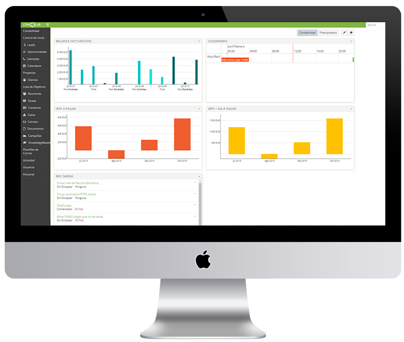 CRM gratuito en español CRMLAB, la solución perfecta para una gestión