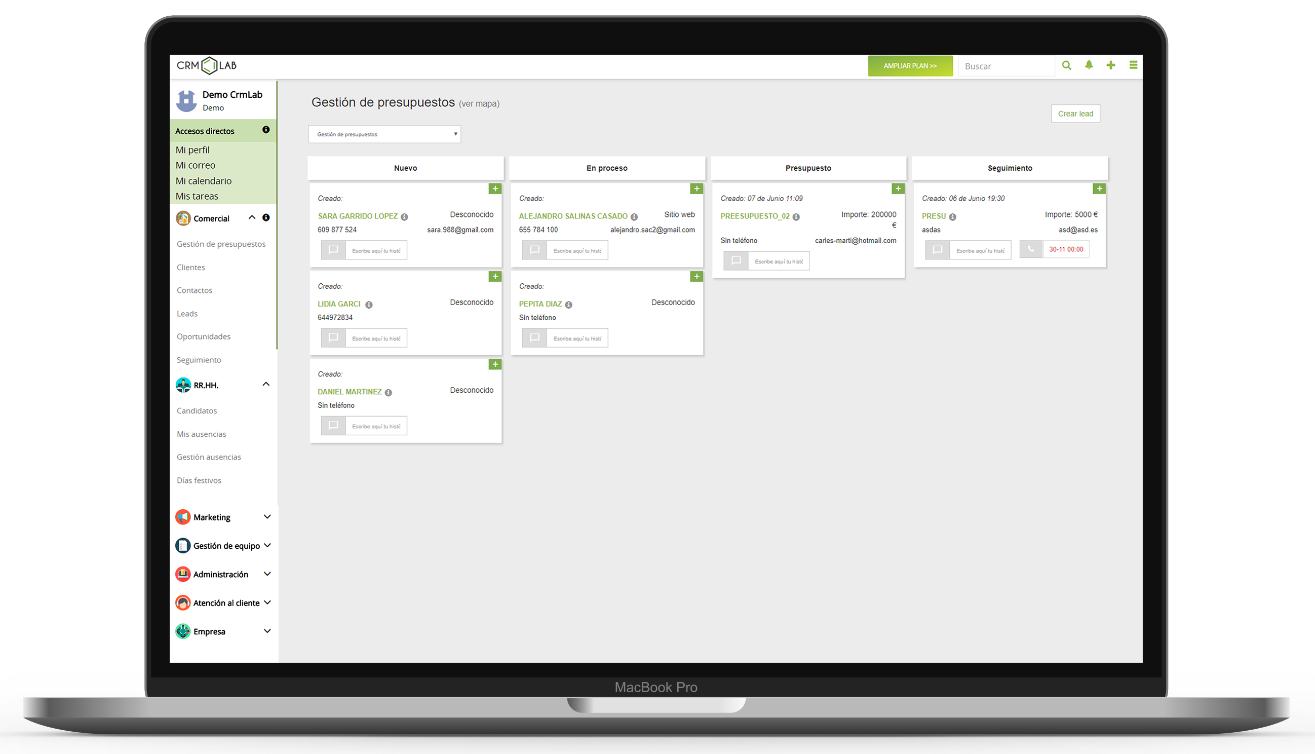 El CRM gratuito en español El CRM gratuito en español
